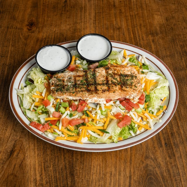 Grilled Salmon Salad.